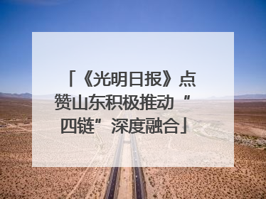《光明日报》点赞山东积极推动“四链”深度融合