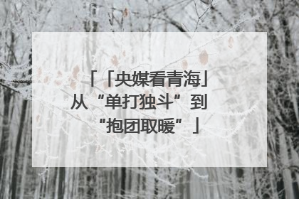 「央媒看青海」从“单打独斗”到“抱团取暖”