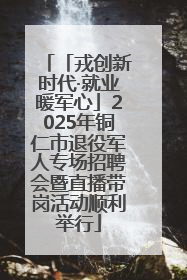 「戎创新时代·就业暖军心」2025年铜仁市退役军人专场招聘会暨直播带岗活动顺利举行