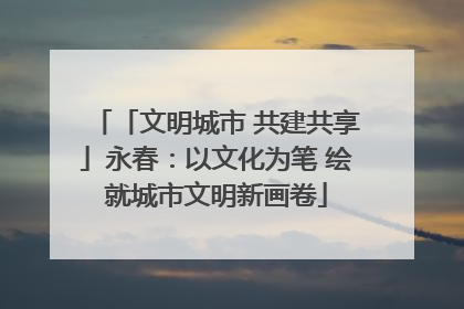 「文明城市 共建共享」永春：以文化为笔 绘就城市文明新画卷