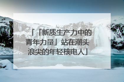 「新质生产力中的青年力量」站在潮头浪尖的年轻核电人