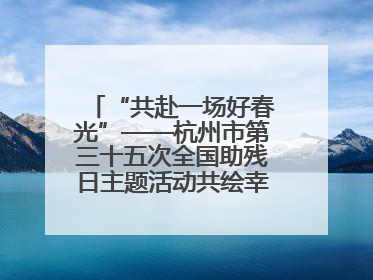“共赴一场好春光”——杭州市第三十五次全国助残日主题活动共绘幸福答卷（组图）