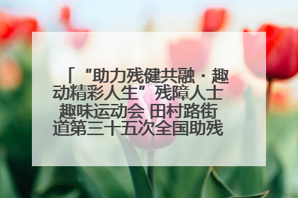 “助力残健共融・趣动精彩人生”残障人士趣味运动会 田村路街道第三十五次全国助残日主题活动圆满举办
