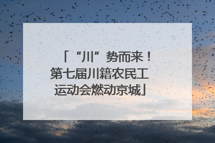 “川”势而来！第七届川籍农民工运动会燃动京城