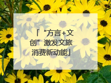 “方言+文创”激发文旅消费新动能