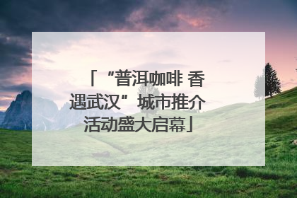 “普洱咖啡 香遇武汉”城市推介活动盛大启幕