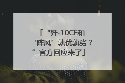 “歼-10CE和‘阵风’孰优孰劣？”官方回应来了