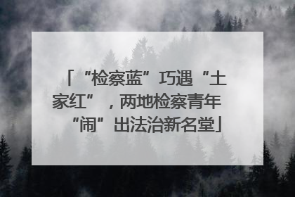 “检察蓝”巧遇“土家红”，两地检察青年“闹”出法治新名堂