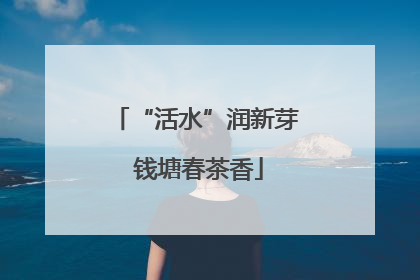 “活水”润新芽 钱塘春茶香