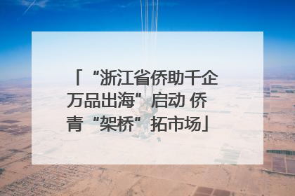 “浙江省侨助千企万品出海”启动 侨青“架桥”拓市场
