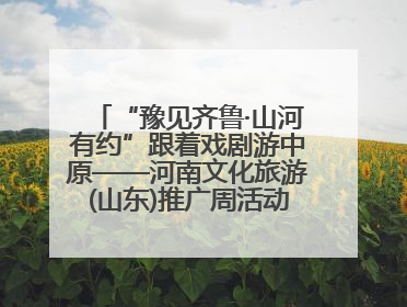 “豫见齐鲁·山河有约”跟着戏剧游中原——河南文化旅游(山东)推广周活动走进济南