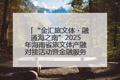 “金汇旅文体・融通海之南”2025年海南省旅文体产融对接活动暨金融服务中心成立仪式举行