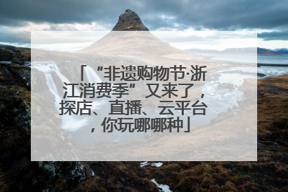 “非遗购物节·浙江消费季”又来了，探店、直播、云平台，你玩哪哪种