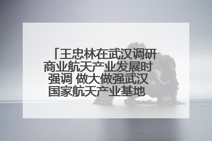 王忠林在武汉调研商业航天产业发展时强调 做大做强武汉国家航天产业基地 打造具有全国影响力的“中国星谷”