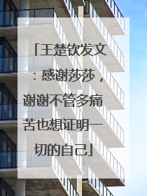 王楚钦发文：感谢莎莎，谢谢不管多痛苦也想证明一切的自己