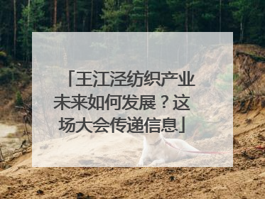 王江泾纺织产业未来如何发展？这场大会传递信息