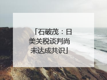 石破茂：日美关税谈判尚未达成共识