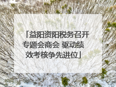 益阳资阳税务召开专题会商会 驱动绩效考核争先进位