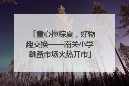 童心撞粽夏，好物趣交换——南关小学跳蚤市场火热开市