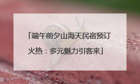端午前夕山海天民宿预订火热：多元魅力引客来