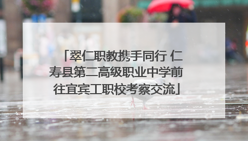 翠仁职教携手同行 仁寿县第二高级职业中学前往宜宾工职校考察交流