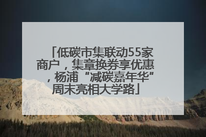 低碳市集联动55家商户，集章换券享优惠，杨浦“减碳嘉年华”周末亮相大学路