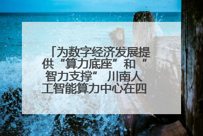 为数字经济发展提供“算力底座”和“智力支撑” 川南人工智能算力中心在四川泸州启动