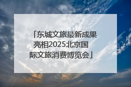 东城文旅最新成果亮相2025北京国际文旅消费博览会