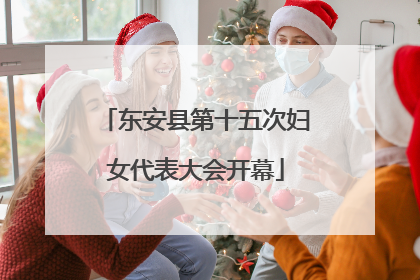 东安县第十五次妇女代表大会开幕