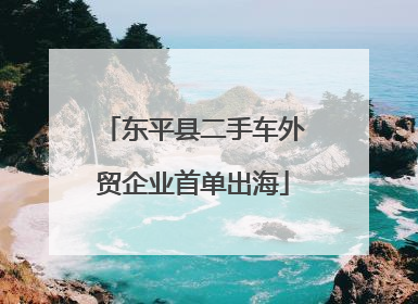 东平县二手车外贸企业首单出海