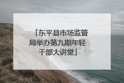 东平县市场监管局举办第九期年轻干部大讲堂