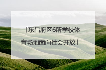 东昌府区6所学校体育场地面向社会开放
