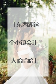 东西湖这个小镇会让人哈哈哈