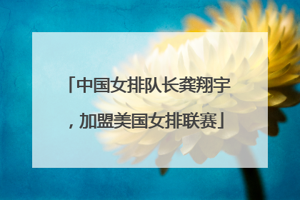 中国女排队长龚翔宇，加盟美国女排联赛