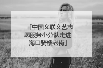 中国文联文艺志愿服务小分队走进海口骑楼老街