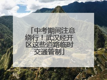 中考期间注意绕行！武汉经开区这些道路临时交通管制