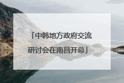 中韩地方政府交流研讨会在南昌开幕