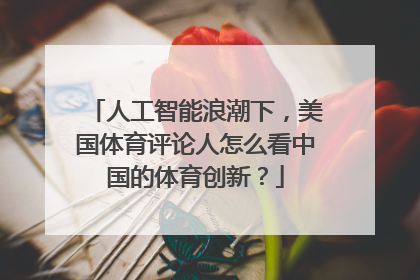 人工智能浪潮下，美国体育评论人怎么看中国的体育创新？