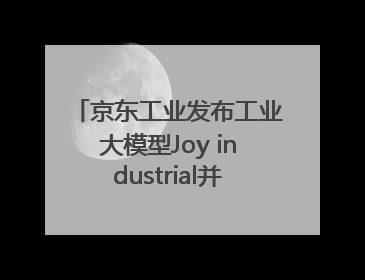 京东工业发布工业大模型Joy industrial并启动上海“链动众城 万亿降本”计划