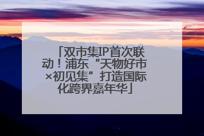 双市集IP首次联动！浦东“天物好市×初见集”打造国际化跨界嘉年华