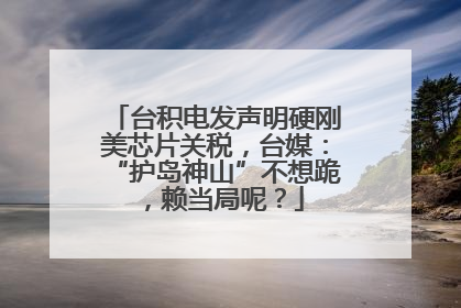 台积电发声明硬刚美芯片关税，台媒：“护岛神山”不想跪，赖当局呢？