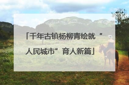 千年古镇杨柳青绘就“人民城市”育人新篇
