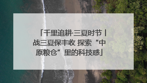 千里追耕·三夏时节丨战三夏保丰收 探索“中原粮仓”里的科技感