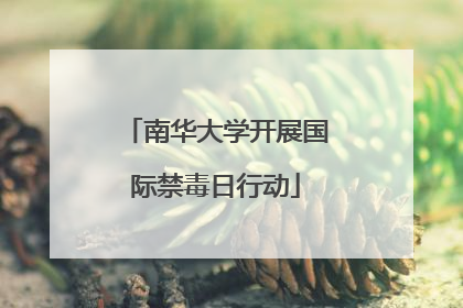 南华大学开展国际禁毒日行动
