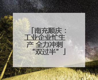 南充顺庆：工业企业忙生产 全力冲刺“双过半”