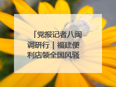 党报记者八闽调研行｜福建便利店领全国风骚，老生意如何玩出新玩法？