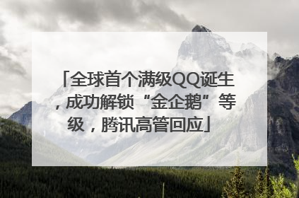全球首个满级QQ诞生，成功解锁“金企鹅”等级，腾讯高管回应