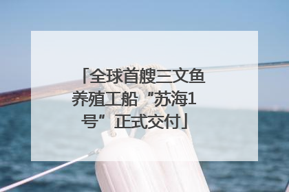全球首艘三文鱼养殖工船“苏海1号”正式交付