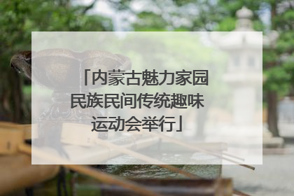 内蒙古魅力家园民族民间传统趣味运动会举行