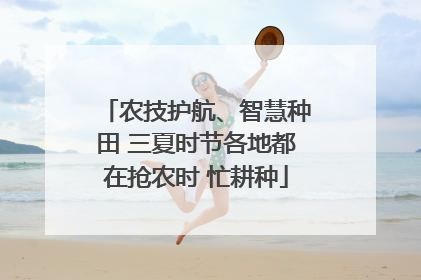 农技护航、智慧种田 三夏时节各地都在抢农时 忙耕种